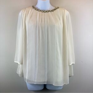 Ted Baker Pleated 3/4 sleeves Blouse Size 2